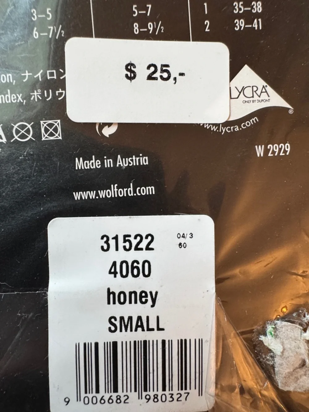 Wolford The Twenties Honey Brown Fishnet Knee-Highs